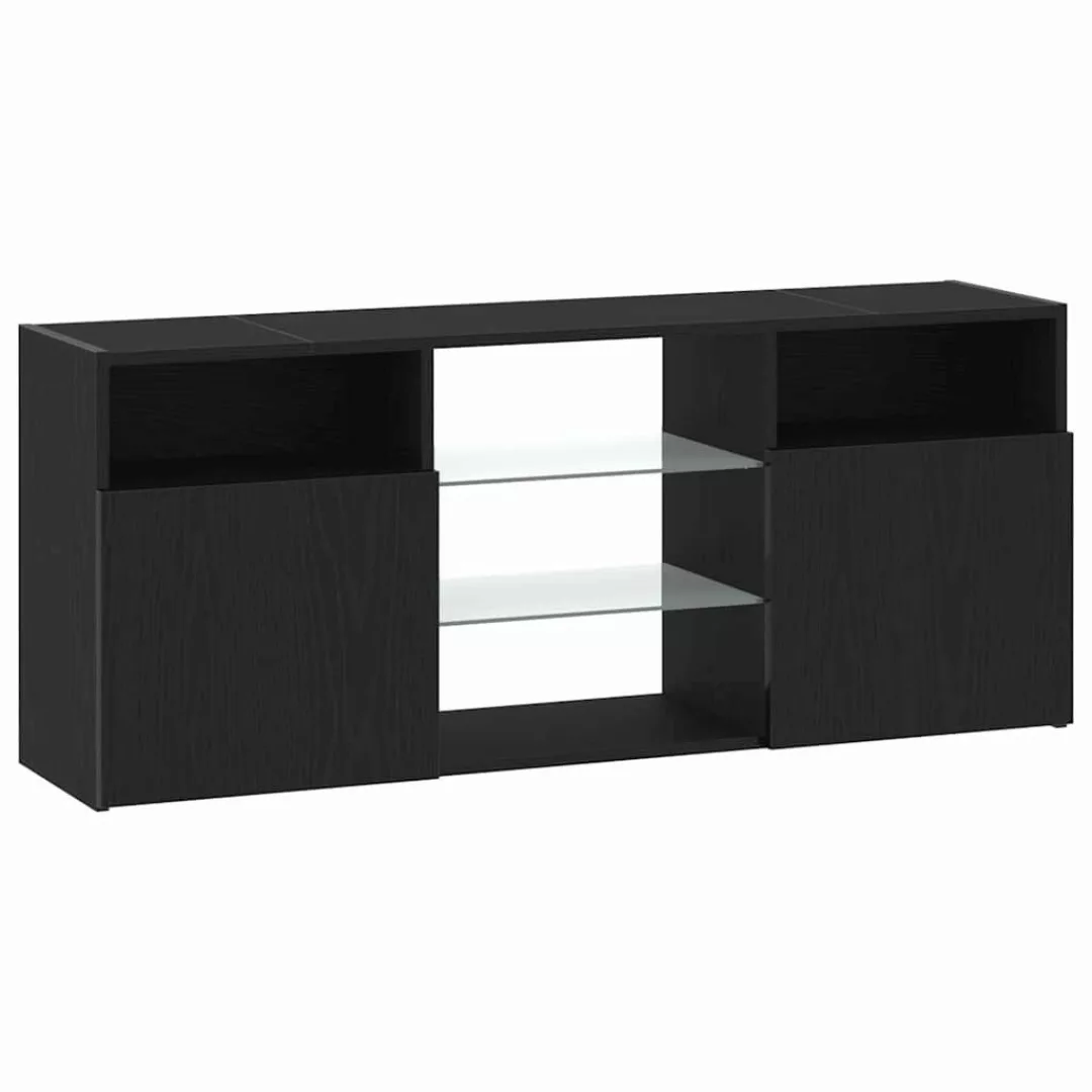 vidaXL TV-Schrank TV-Schrank mit LED-Leuchten Schwarz günstig online kaufen