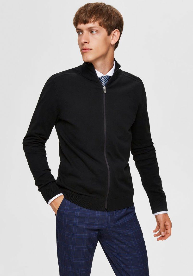 SELECTED HOMME Strickjacke SLHBERG FULL ZIP günstig online kaufen