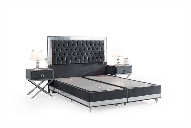 Villa Möbel Boxspringbett ELEGANCE (Bett Set, Bettset), Bettkasten mit XXL günstig online kaufen