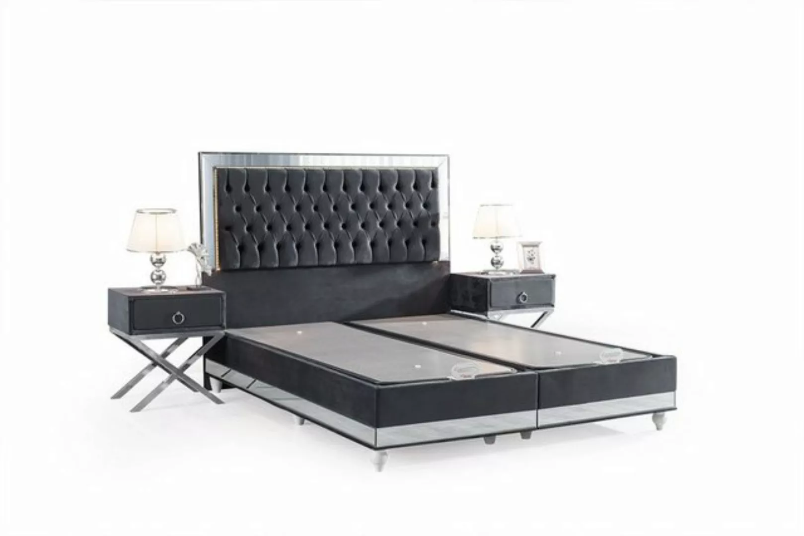 Villa Möbel Boxspringbett ELEGANCE (Bett Set, Bettset), Bettkasten mit XXL günstig online kaufen