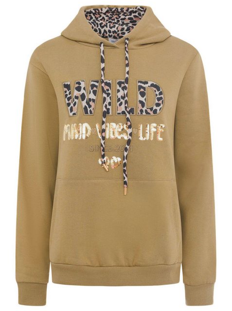 Zwillingsherz Hoodie "Wild Free" mit Pailletten, Kordel und Innenseite der günstig online kaufen