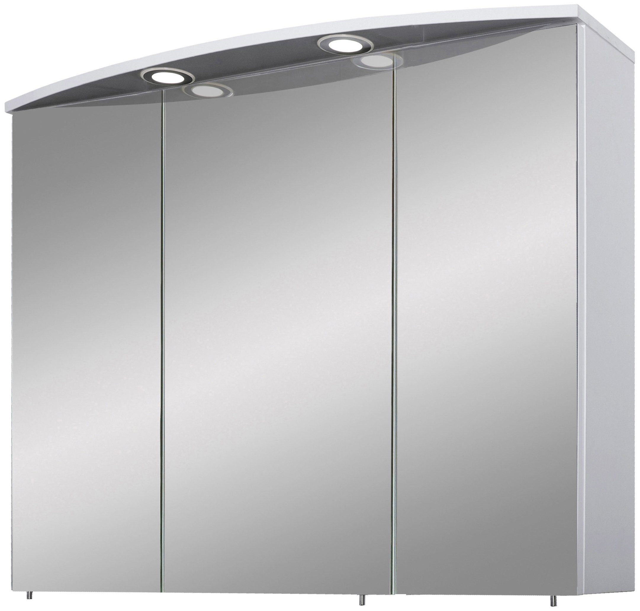 Schildmeyer Spiegelschrank "Verona", Breite 90 cm, 3-türig, 2 LED-Einbaustr günstig online kaufen