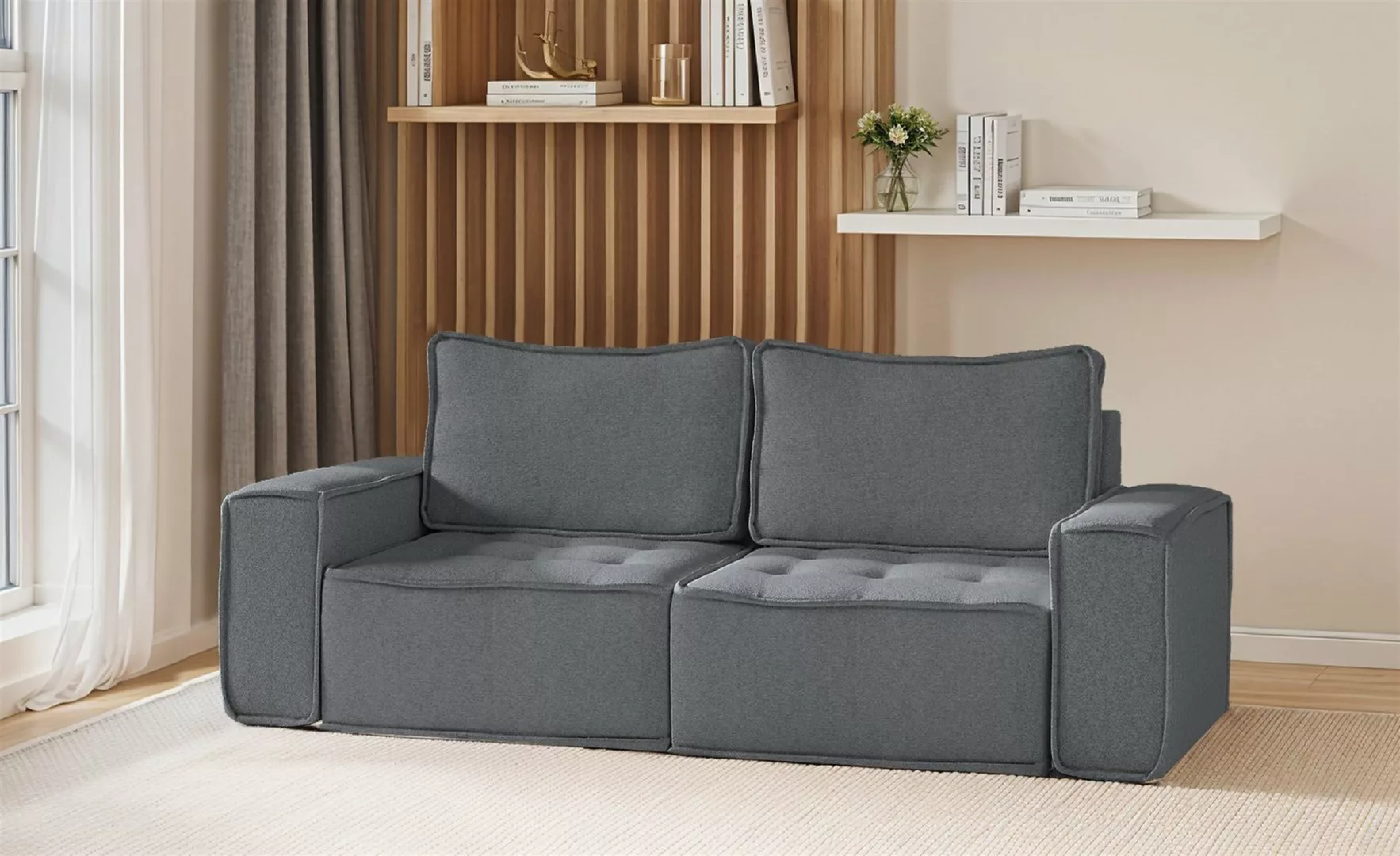 Fun Möbel Sofa Modulsofa 2-teilig SANDE 2-Sitzer in Stoff, Alle Module zu S günstig online kaufen