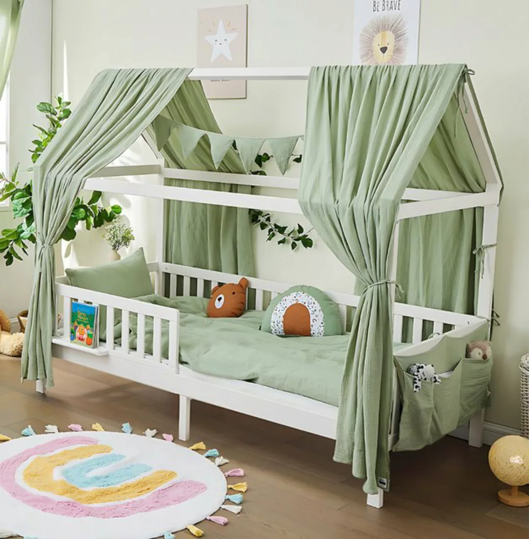 Alavya Home® Hausbett BUCHE CLOUD BESTSELLER! (SET Kinderbett 90x200, inklu günstig online kaufen