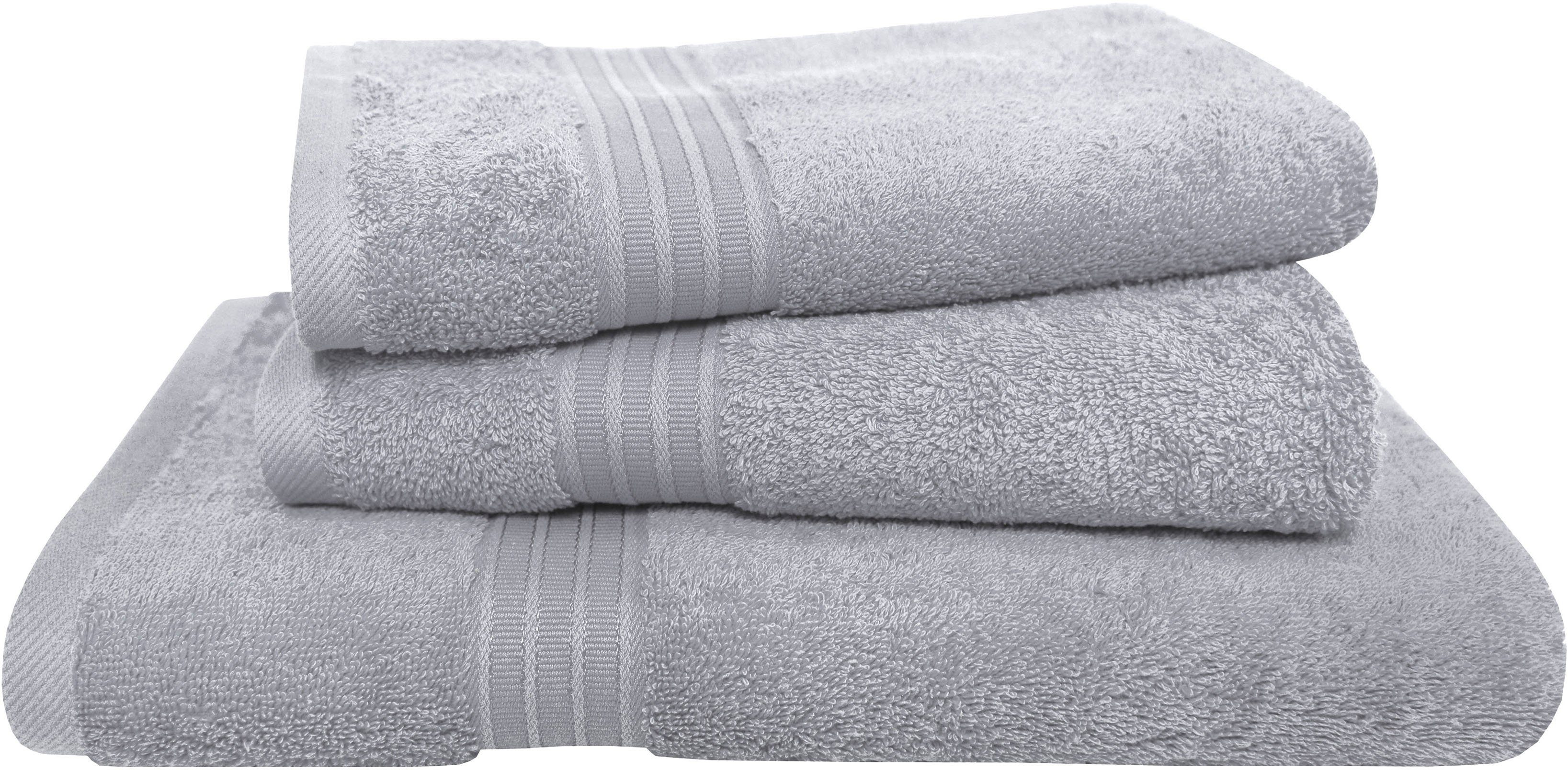 Dyckhoff Handtuch Set »Siena«, Set, 3 tlg., Frottier, mit Bordüre; 2 Handtü günstig online kaufen
