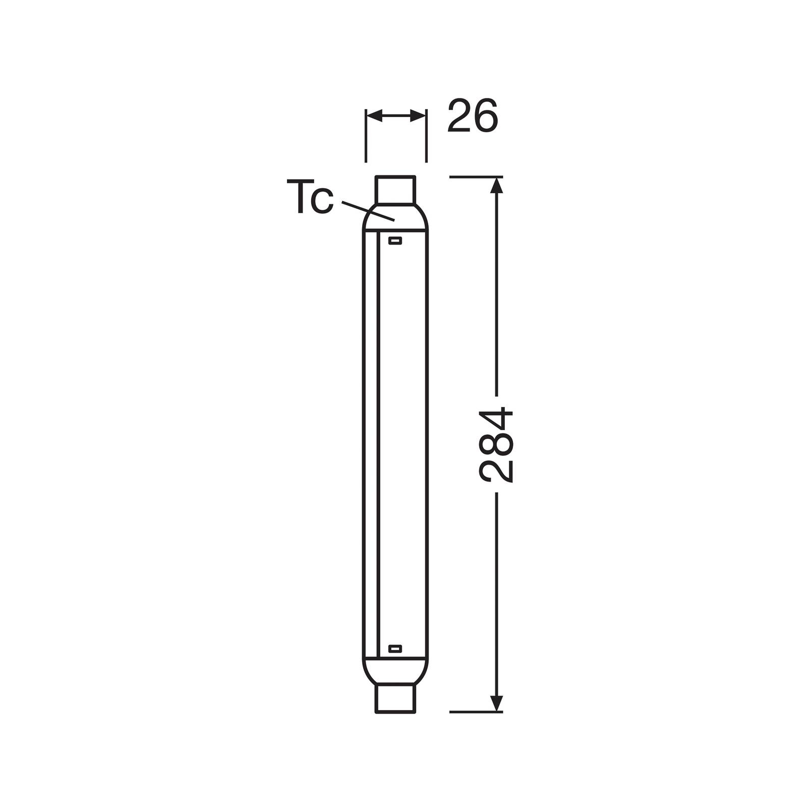 OSRAM LED-Leuchtmittel Röhre S15, S19, 28,4 cm, 7 W, 2.700 K günstig online kaufen