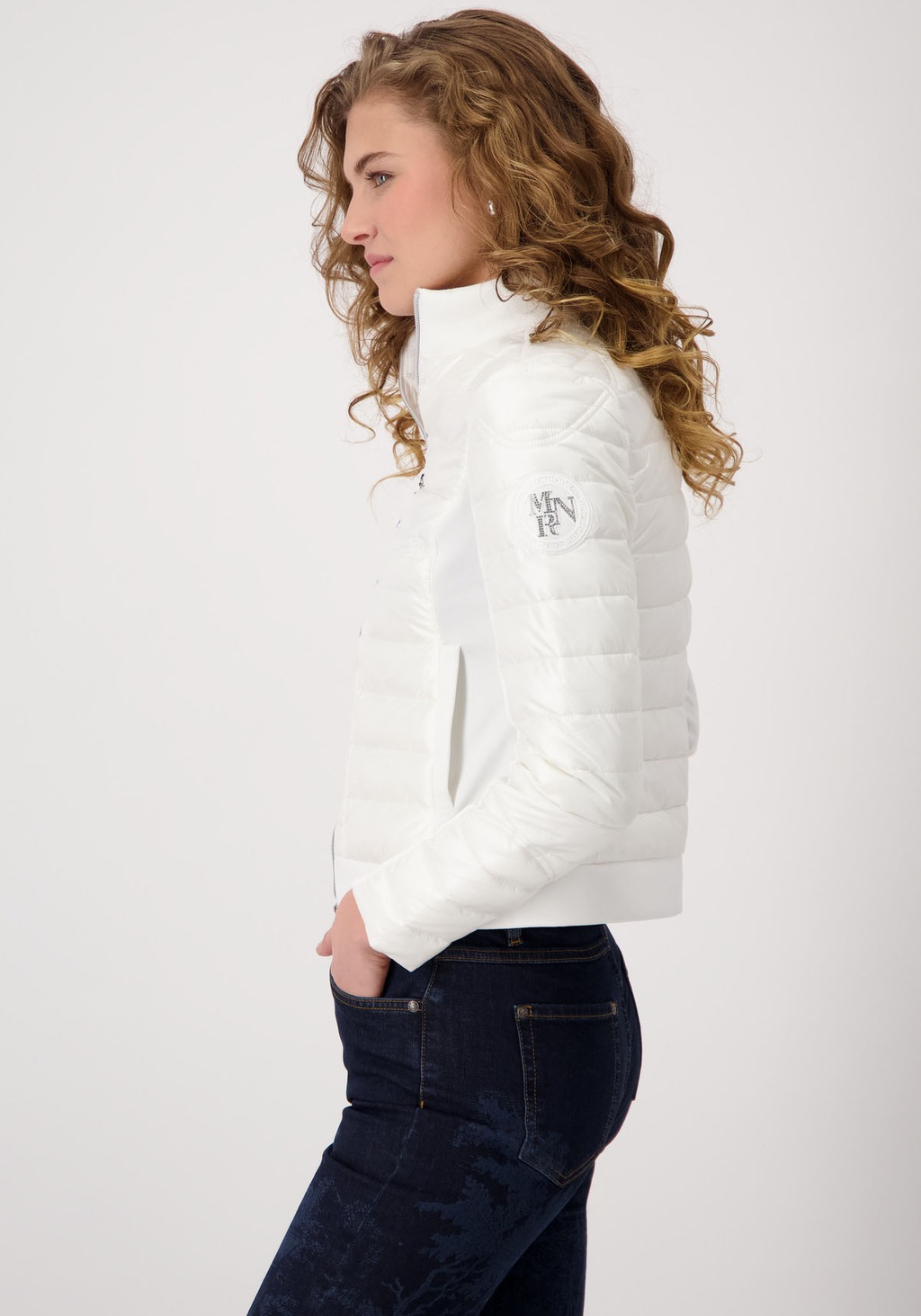 Monari Steppjacke "Jacke BasicStepp + Neopren", ohne Kapuze, Mit Rundhalsau günstig online kaufen