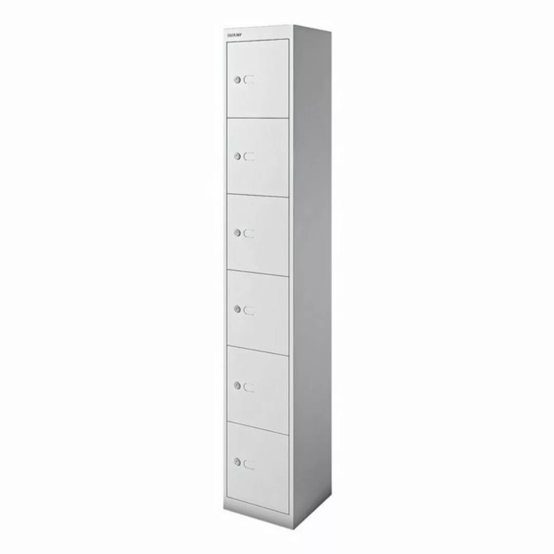 Bisley Garderobenschrank Garderobenschrank 6 Fächer silver. günstig online kaufen