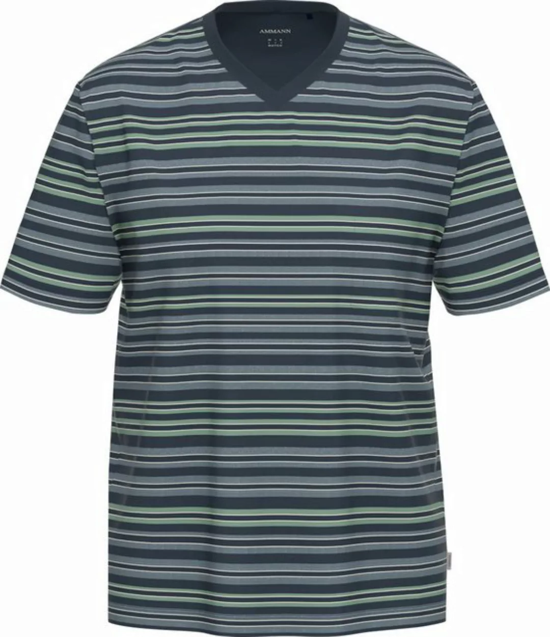 Ammann Pyjamaoberteil Herren Schlafanzugshirt (1-tlg) Baumwolle günstig online kaufen