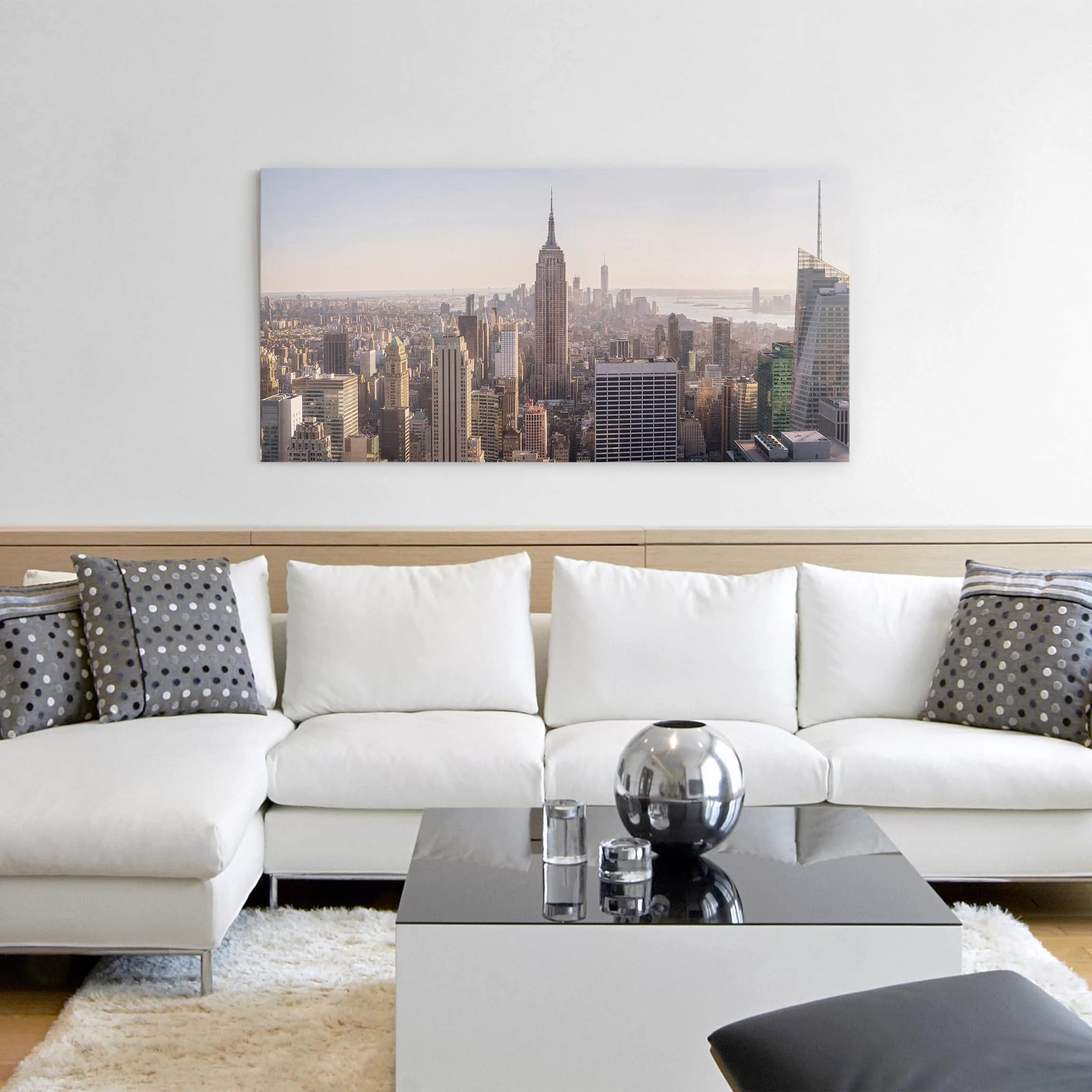 Leinwandbild Architektur & Skyline - Querformat Blick vom Top of the Rock günstig online kaufen