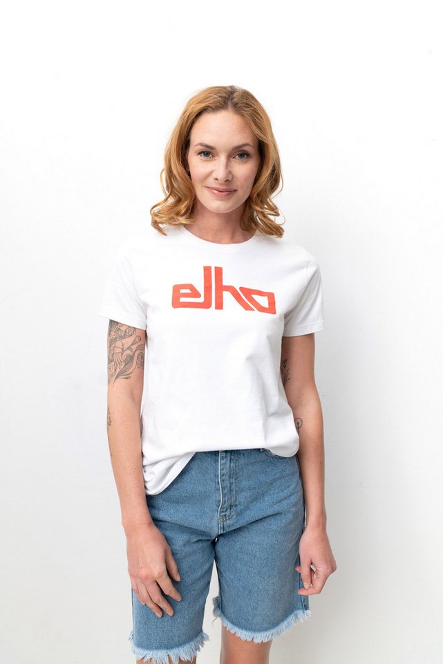 Elho Rundhalsshirt mit elho Logo-Print günstig online kaufen