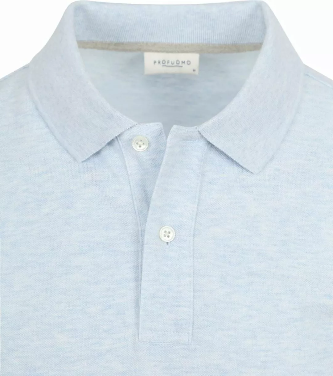 Profuomo Piqué Poloshirt Hellblau - Größe L günstig online kaufen
