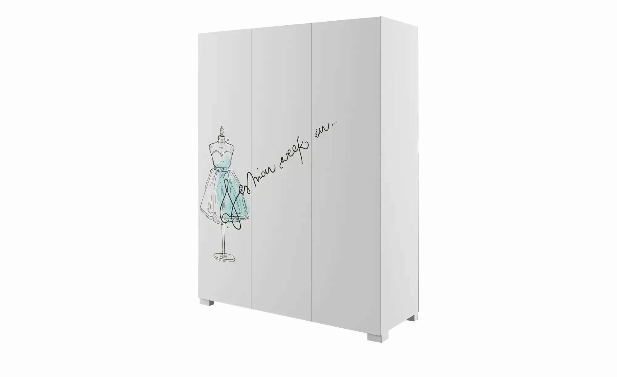 Kleiderschrank  Fashion Mint ¦ weiß ¦ Maße (cm): B: 150 H: 200 Schränke > K günstig online kaufen