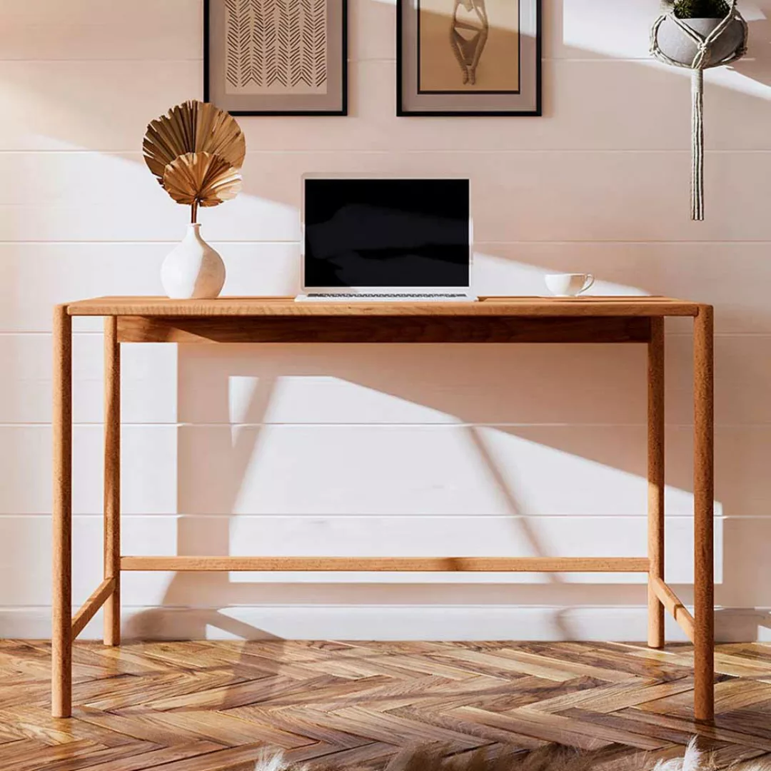 Echtholz Schreibtisch aus Wildbuche 120x75x65 cm günstig online kaufen