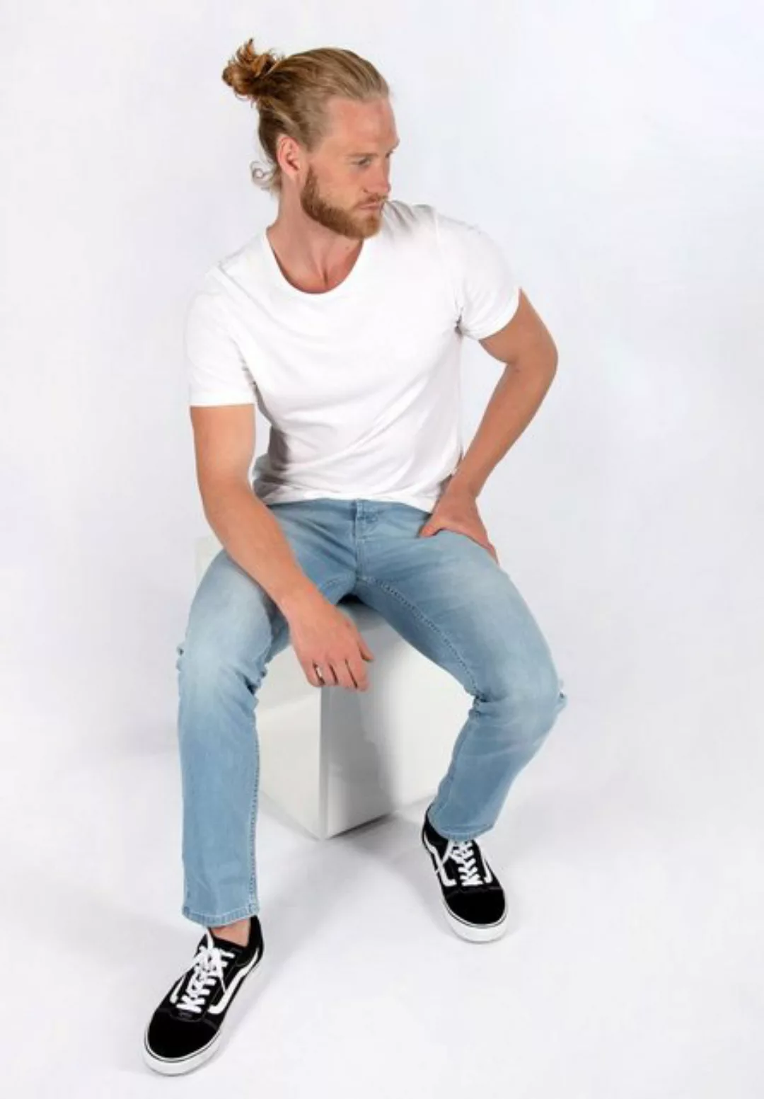 Alessandro Salvarini Stretch-Jeans "ASAngelo", Angenehme Passform durch vor günstig online kaufen