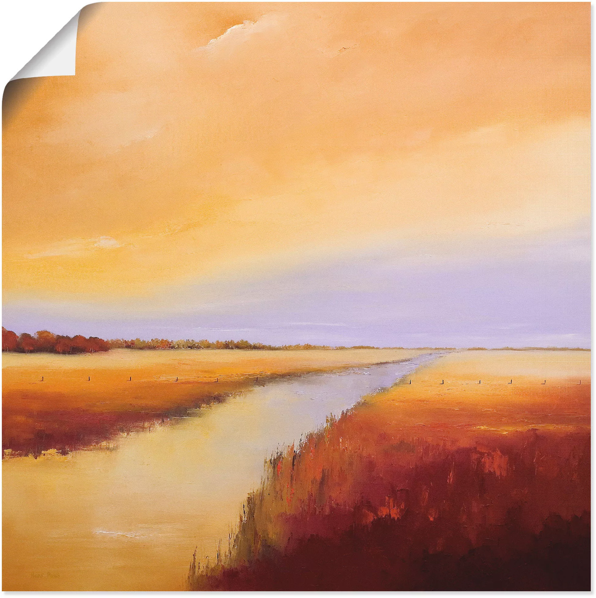 Artland Wandbild "Polder", Gewässer, (1 St.) günstig online kaufen