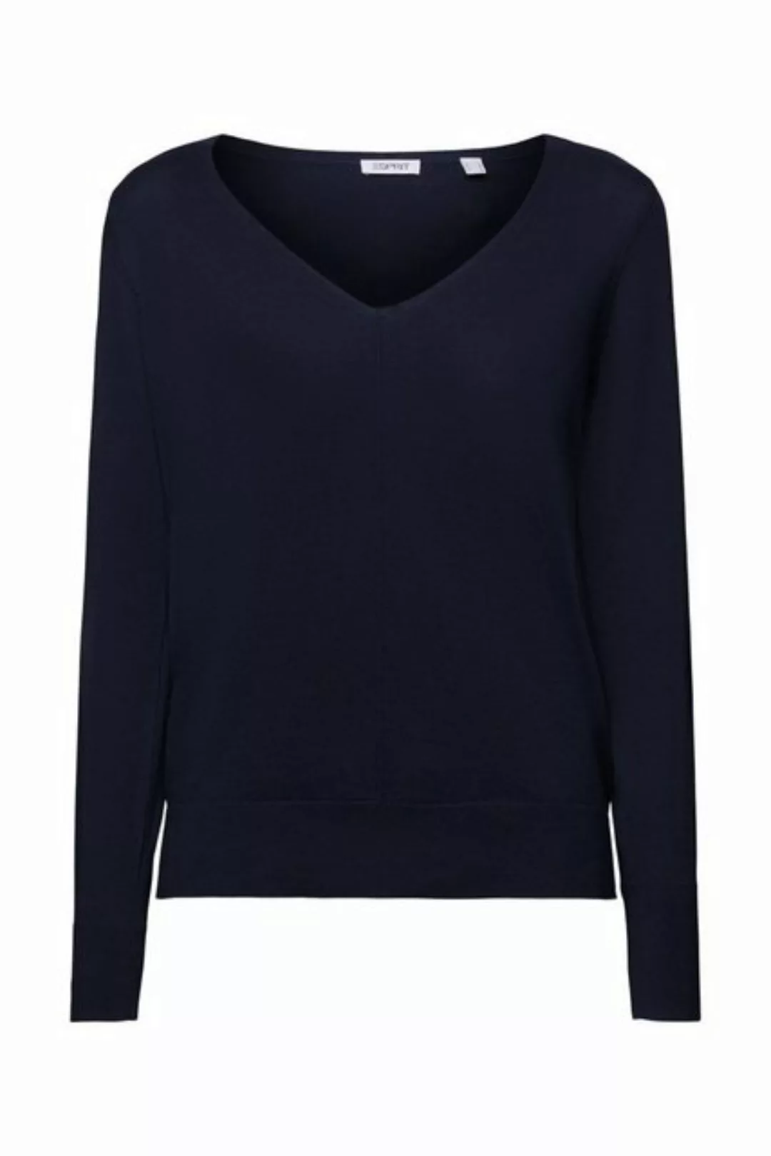 Esprit Strickpullover Co vneck solid günstig online kaufen