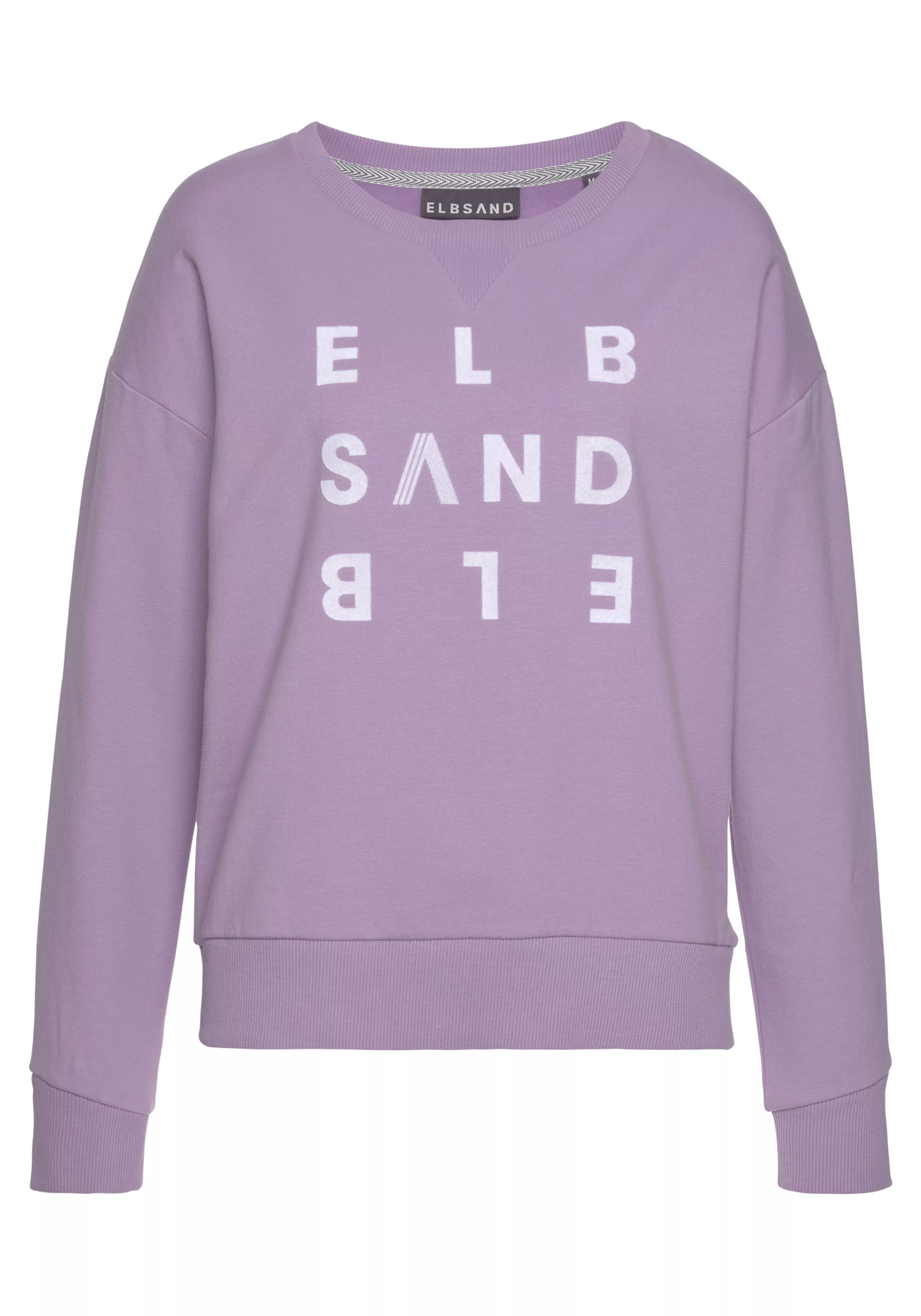 Elbsand Sweatshirt Ylva mit Logodruck günstig online kaufen