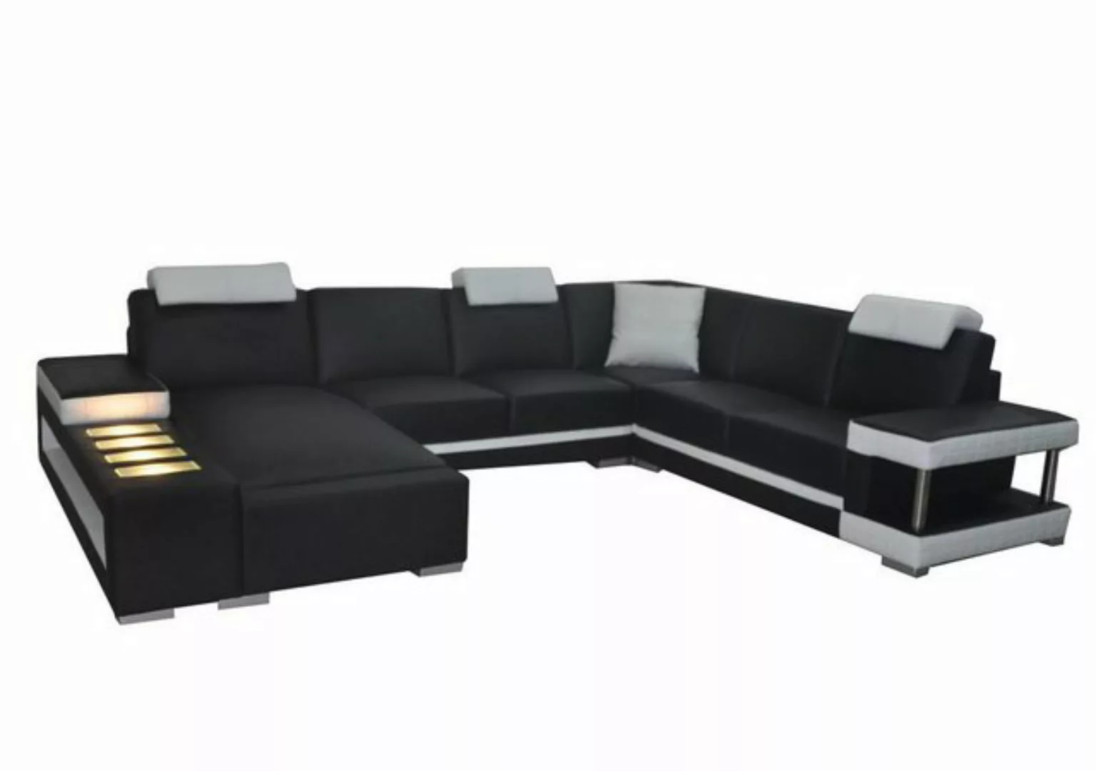 JVmoebel Ecksofa Designer Premium Ecksofa schwarz Eck Couch xxl Modern Neu, günstig online kaufen