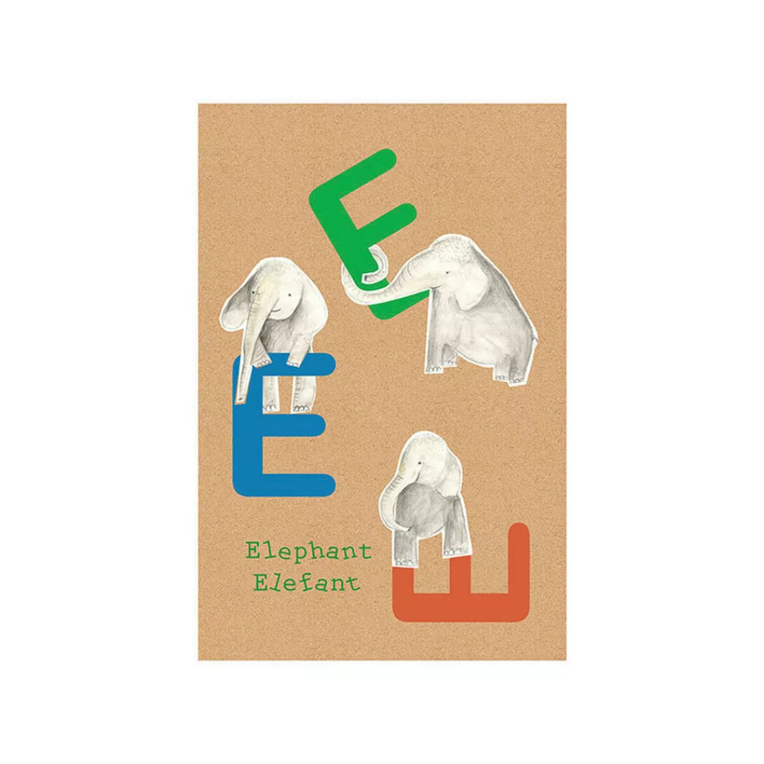 Komar Wandbild ABC Animal E Buchstaben B/L: ca. 30x40 cm günstig online kaufen