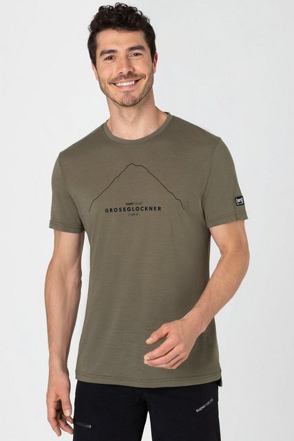 SUPER.NATURAL Print-Shirt Merino T-Shirt M GROSSGLOCKNER TEE wärmender Meri günstig online kaufen