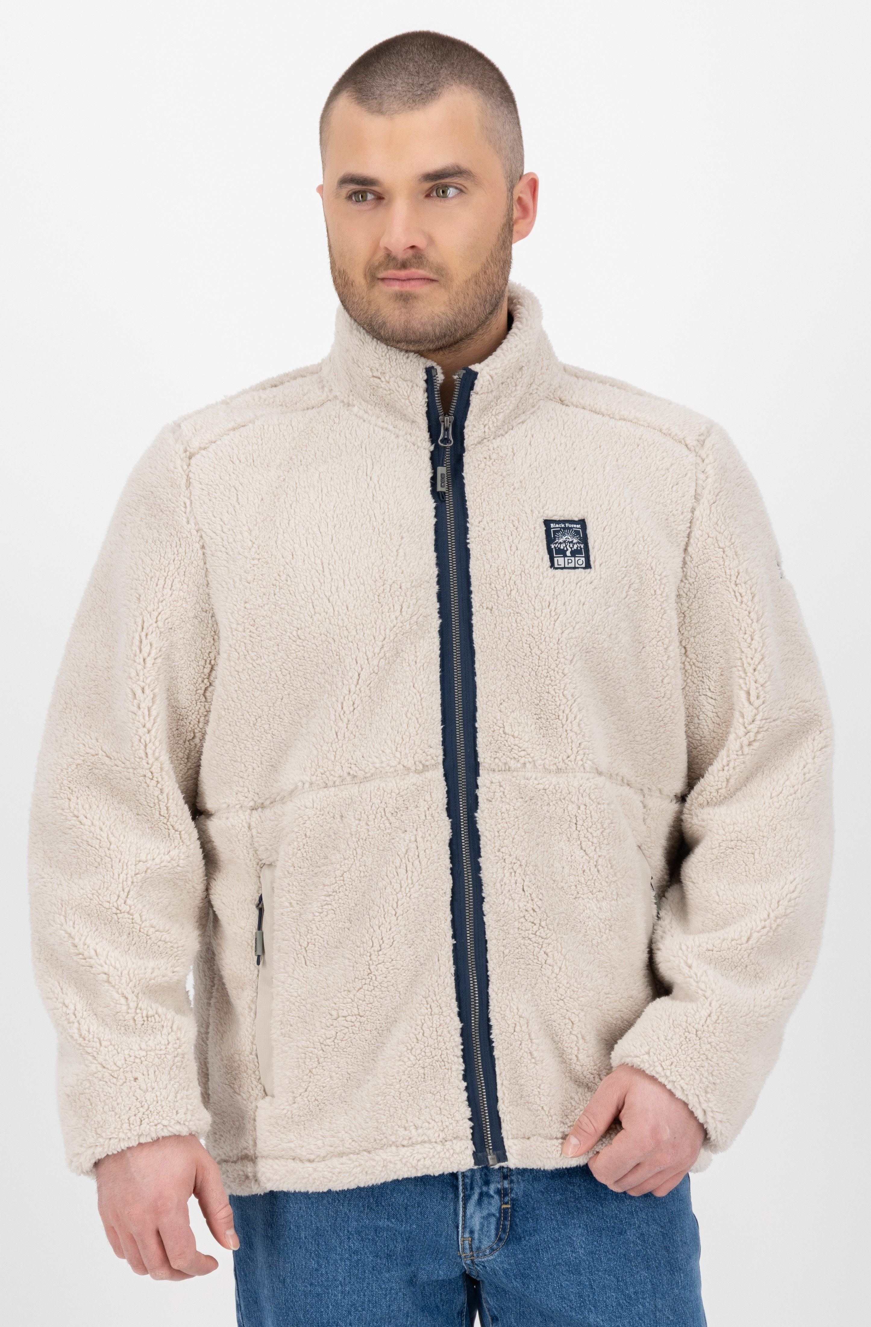 LPO Fleecejacke "REECE MN", Stehkragen, mit Langhaarfleece gefüttert günstig online kaufen