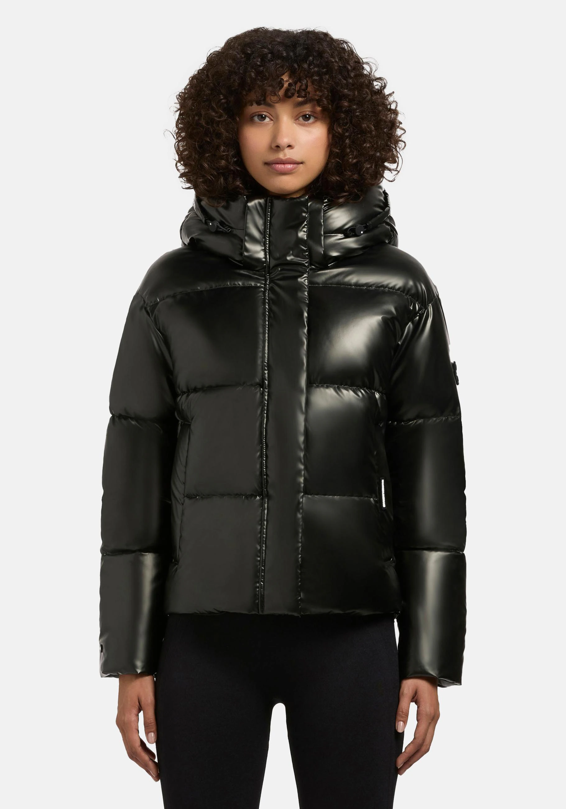 khujo Steppjacke "Devina Shiny", mit Kapuze, glänzende kurze Winterjacke fü günstig online kaufen