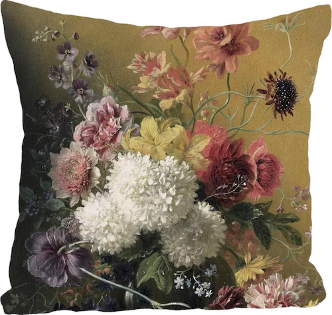 queence Dekokissen »Blumenstrauß«, Kissenhülle ohne Füllung, 1 Stück günstig online kaufen