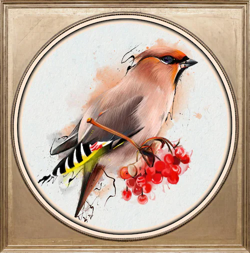 queence Acrylglasbild »Bunter Vogel II« günstig online kaufen