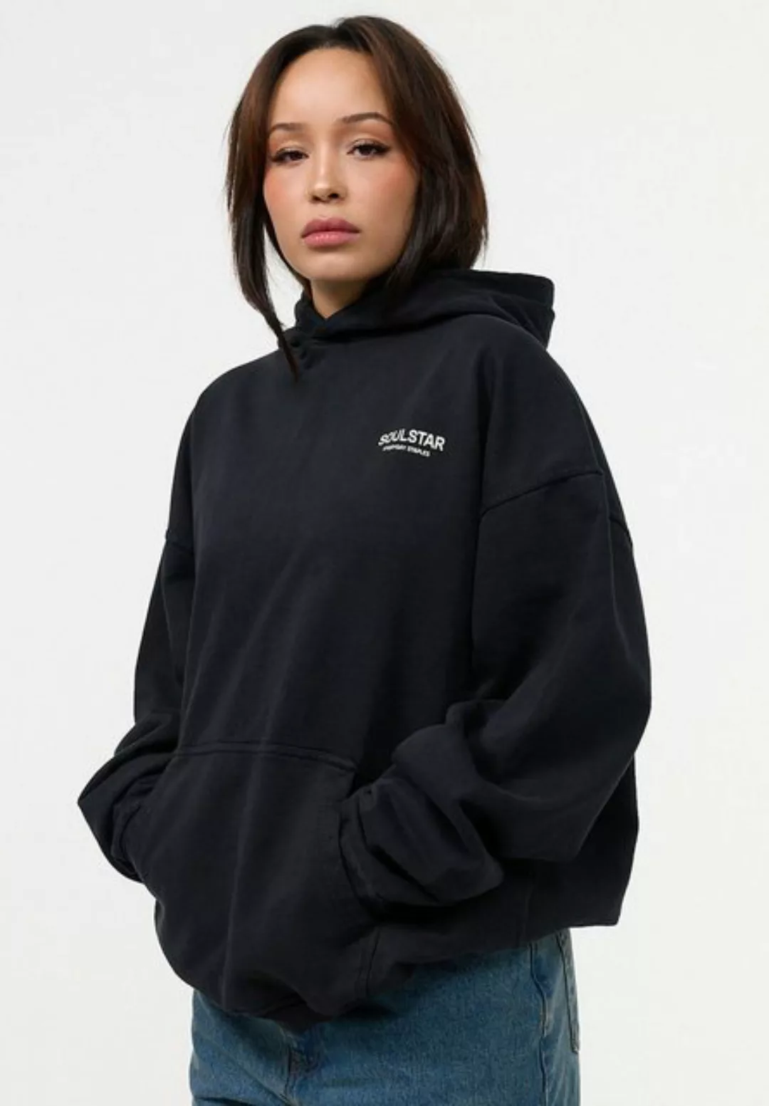 SOULSTAR Hoodie S2MOL Damen Heavy Oversize Hoodie Kapuzenpullover Sweatshir günstig online kaufen