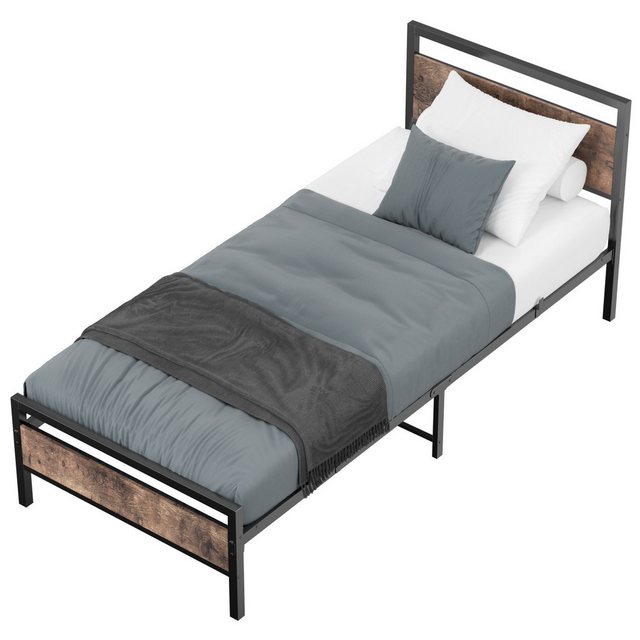 MODFU Metallbett Jugendbett (mit Lattenrost, Bettrahmen Gästebett Jugendbet günstig online kaufen