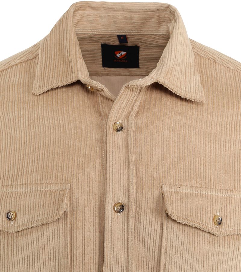 Suitable Überhemd Corduroy Khaki - Größe S günstig online kaufen