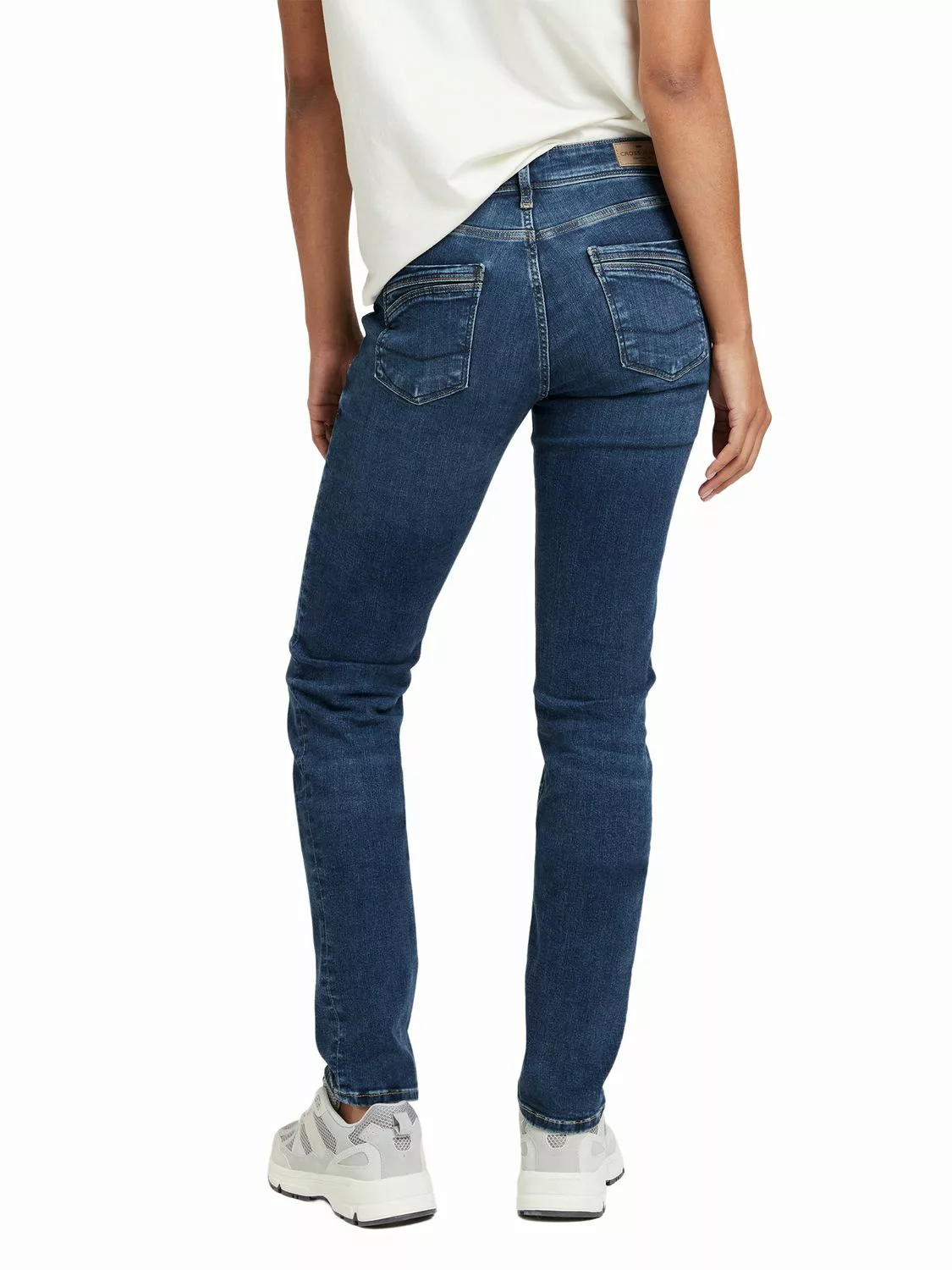 Cross Jeans Damen Jeans ANYA - Slim Fit - Blau - Light Mid Blue günstig online kaufen