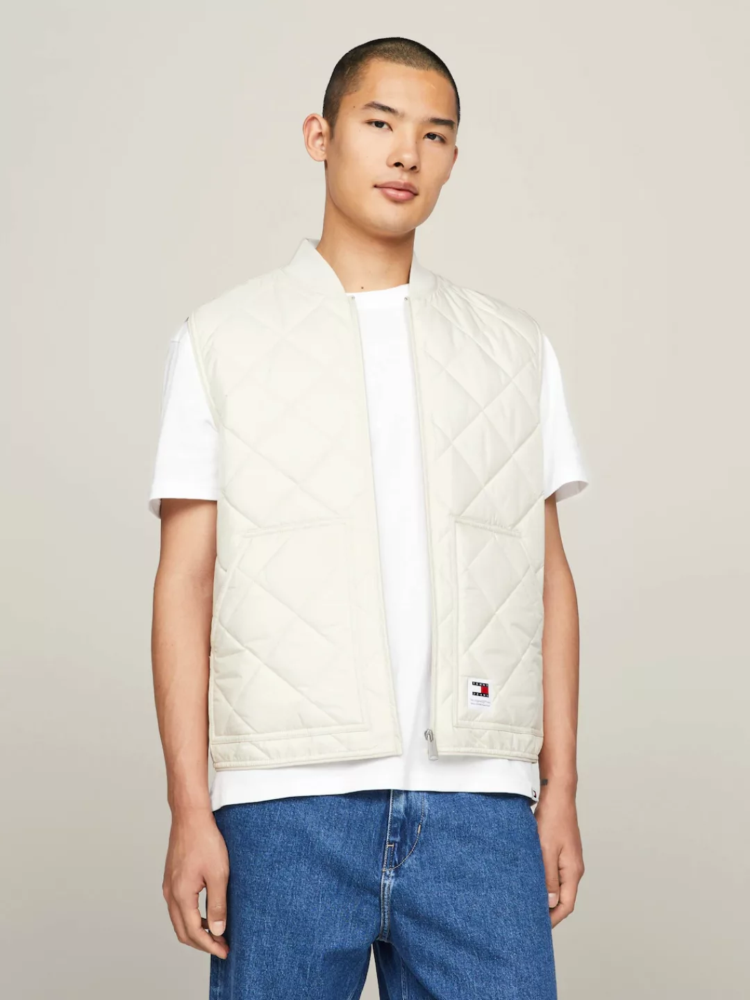 Tommy Jeans Steppweste "TJM REG ENTRY VEST", mit modischem Rautenmuster günstig online kaufen