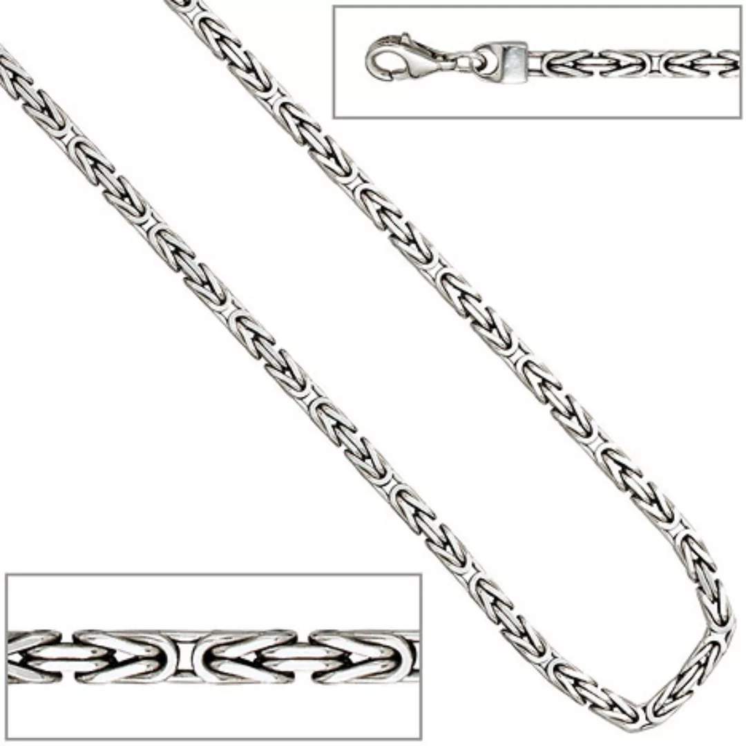 SIGO Königskette 925 Sterling Silber 3,1 mm 45 cm Halskette Kette Silberket günstig online kaufen