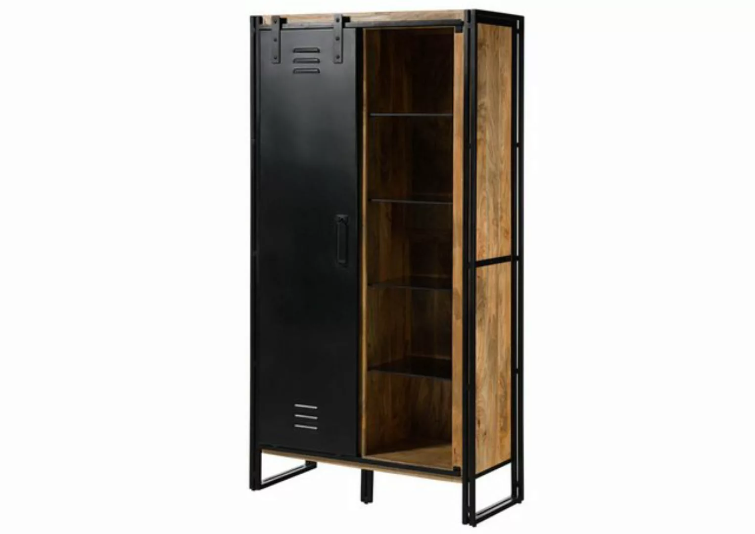 Massivmoebel24 Dreh-/Schwebetürenschrank (Mango 105x45x195 natur lackiert / günstig online kaufen