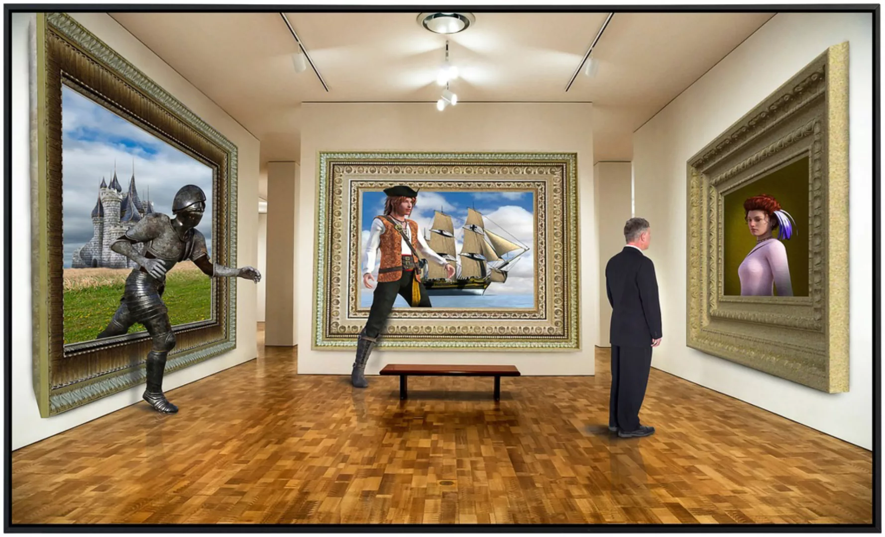 Papermoon Infrarotheizung »Surreale Kunstgalerie«, sehr angenehme Strahlung günstig online kaufen