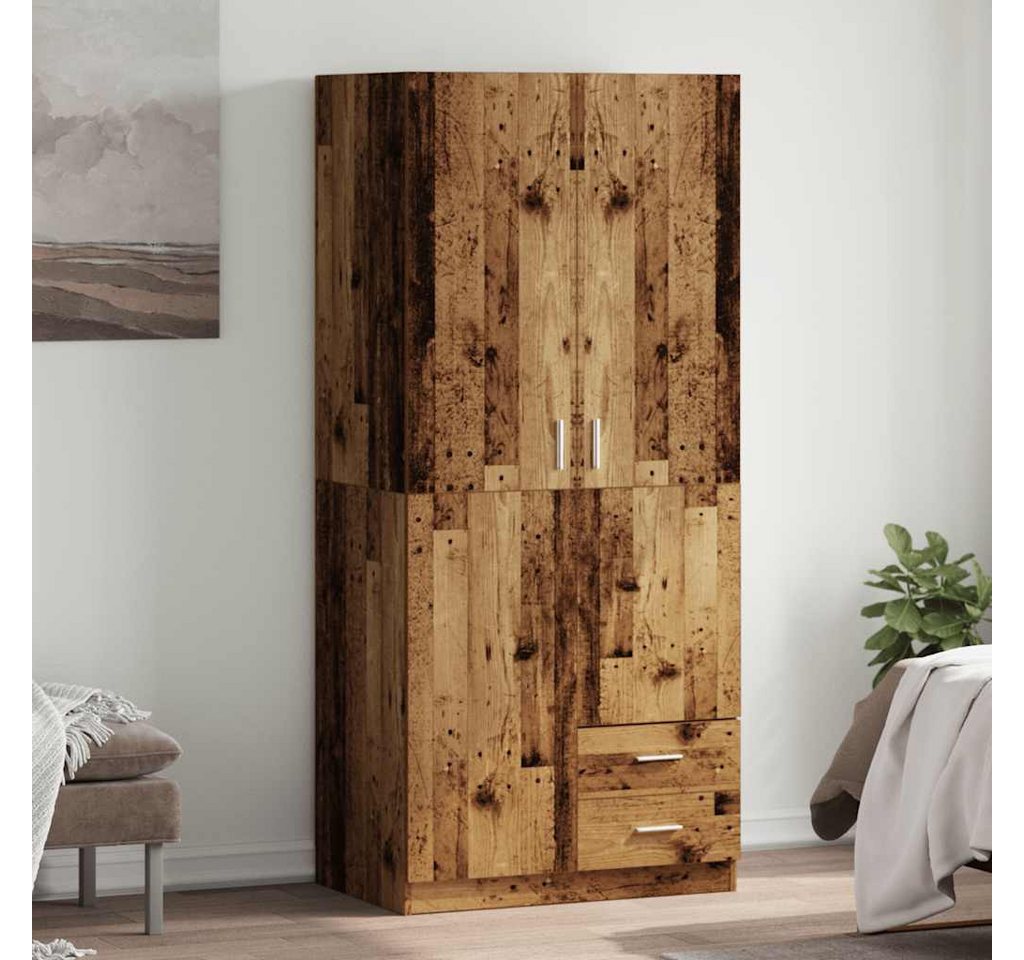 vidaXL Schrankmodule Kleiderschrank Altholz-Optik 80x52x180 cm Holzwerkstof günstig online kaufen