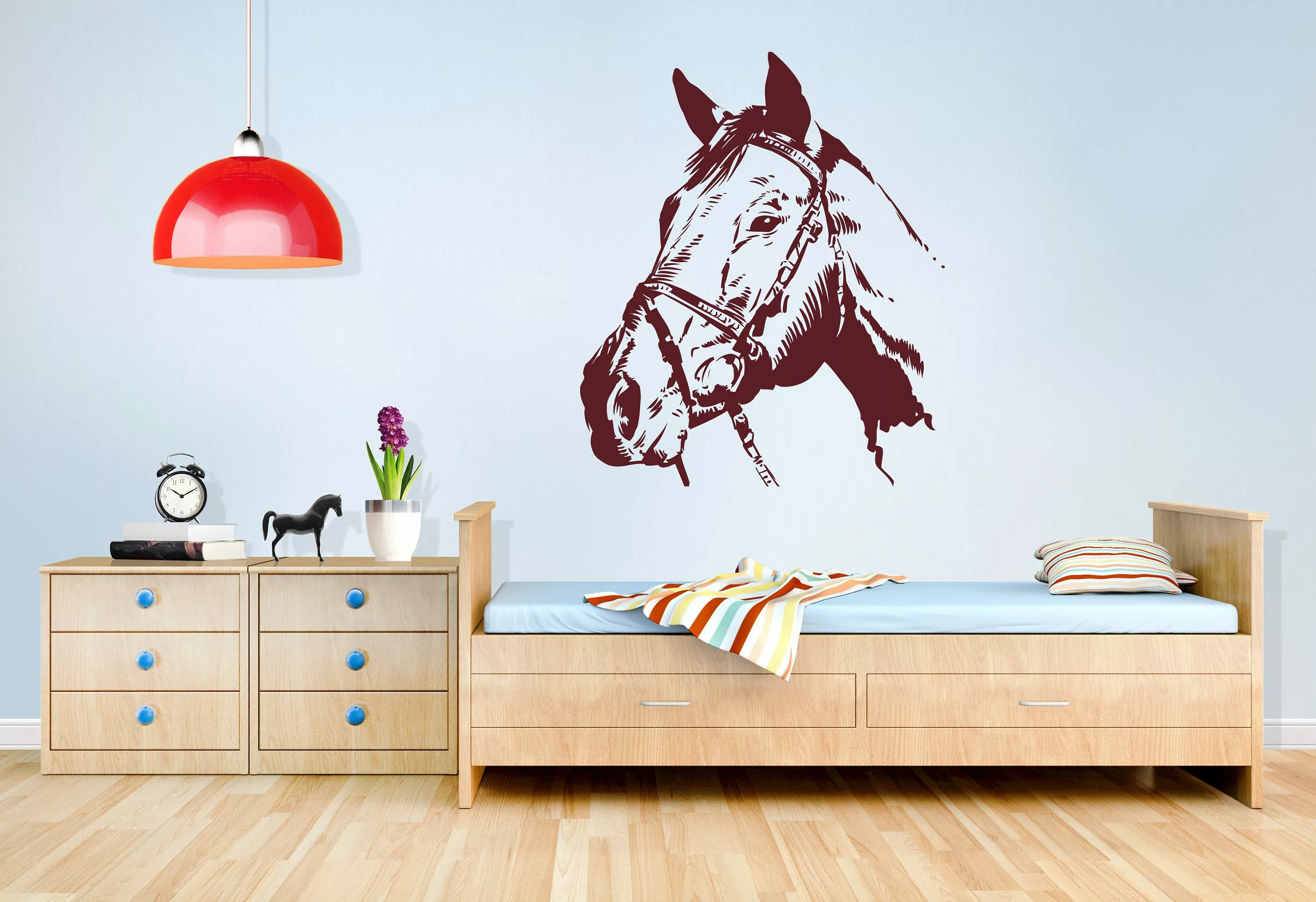 Wall-Art Wandtattoo "Pferdekopf Hengst Stute", selbstklebend, entfernbar günstig online kaufen