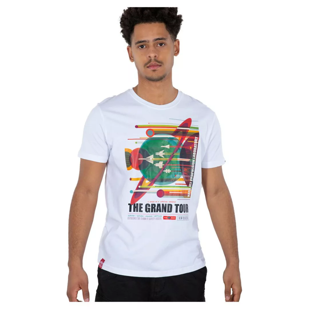 Alpha Industries Nasa Grand Tour Kurzärmeliges T-shirt L White günstig online kaufen