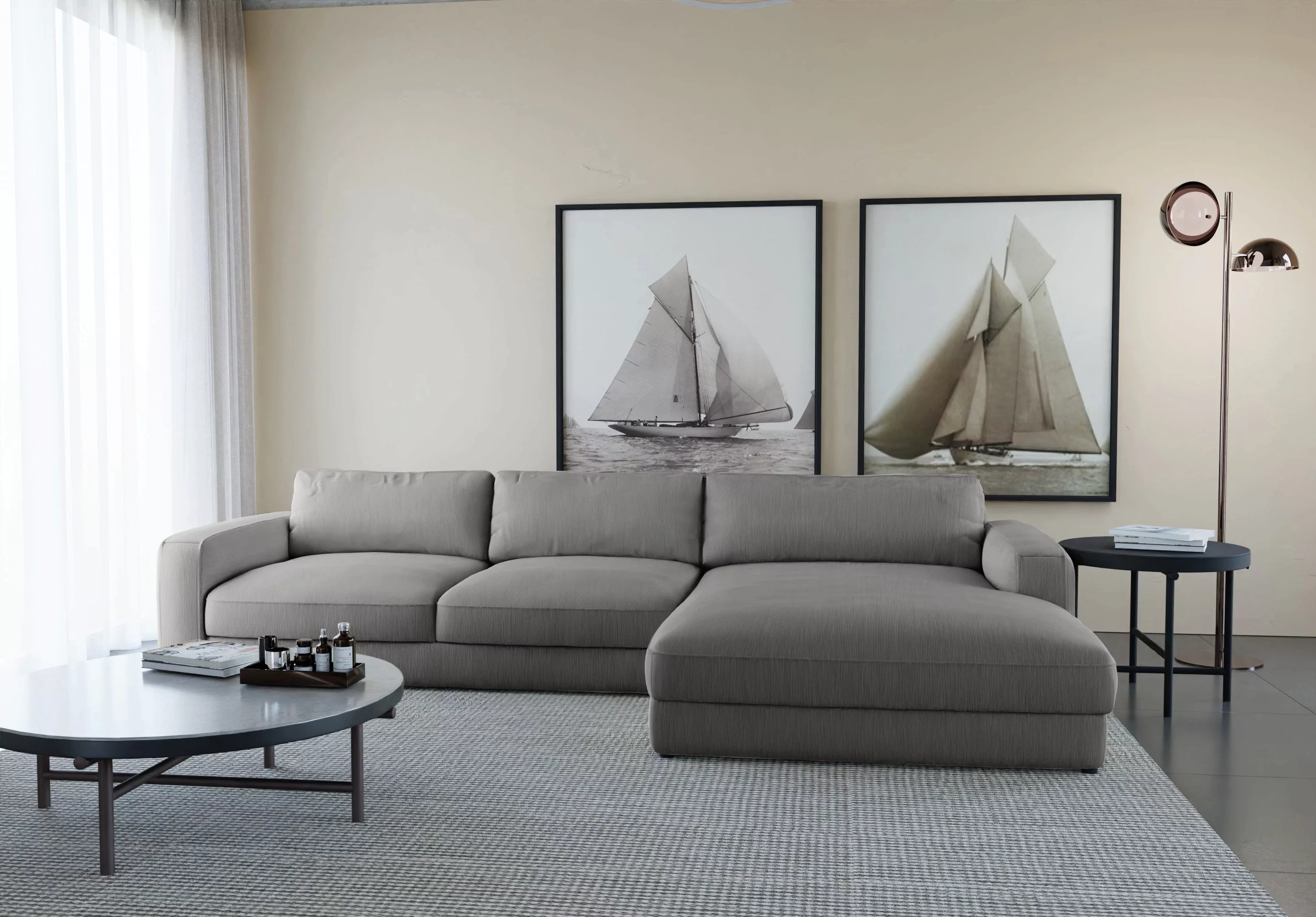 Places of Style Ecksofa "Bloomfield, bequem und elegant, L-Form", wahlweise günstig online kaufen