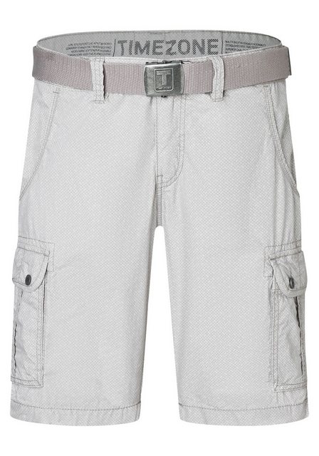 TIMEZONE Cargoshorts Feine Cargo Chino Shorts mit elegantem Muster und Gürt günstig online kaufen