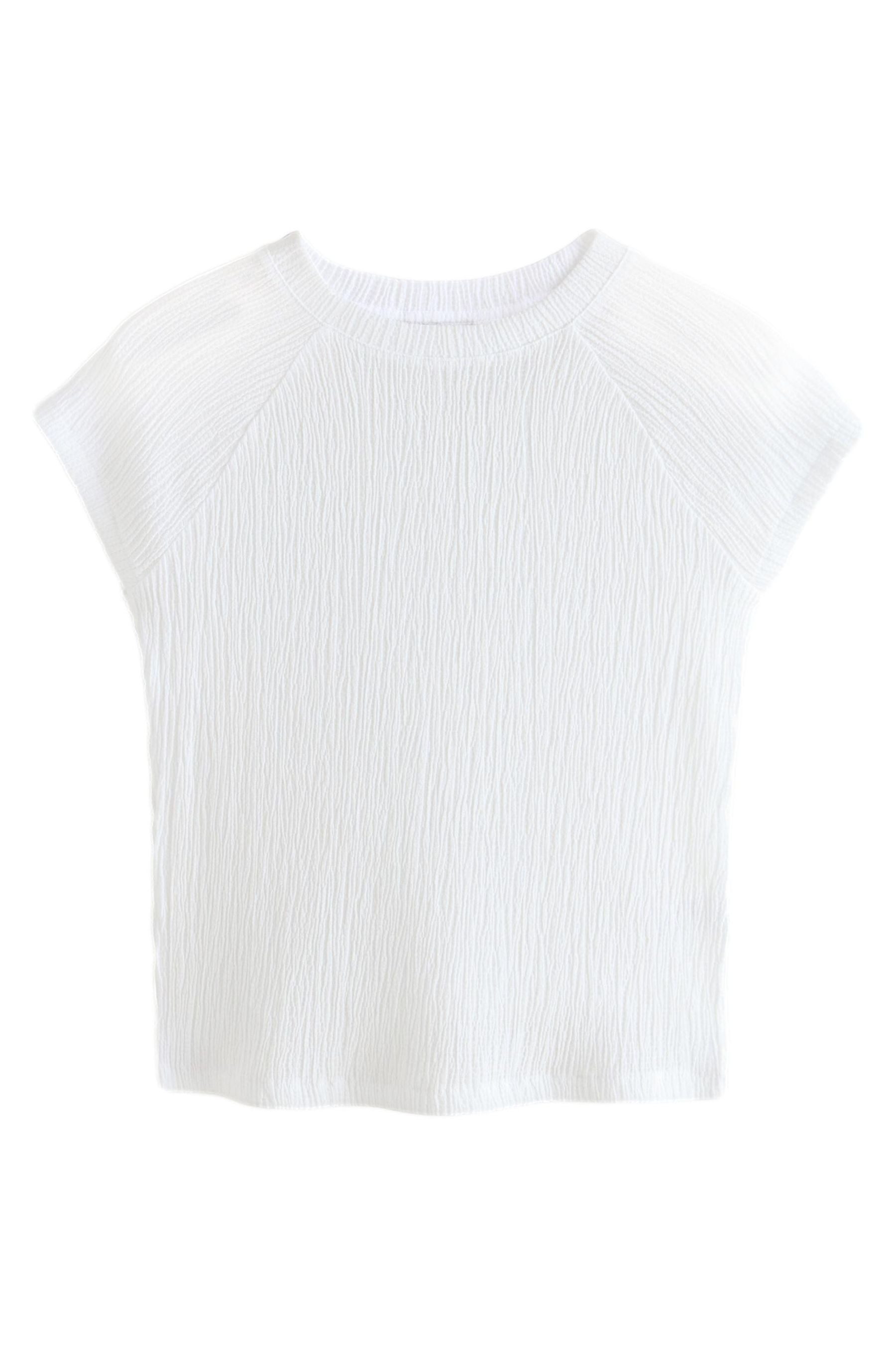 Next T-Shirt Strukturiertes Top mit Raglanärmeln, günstig online kaufen