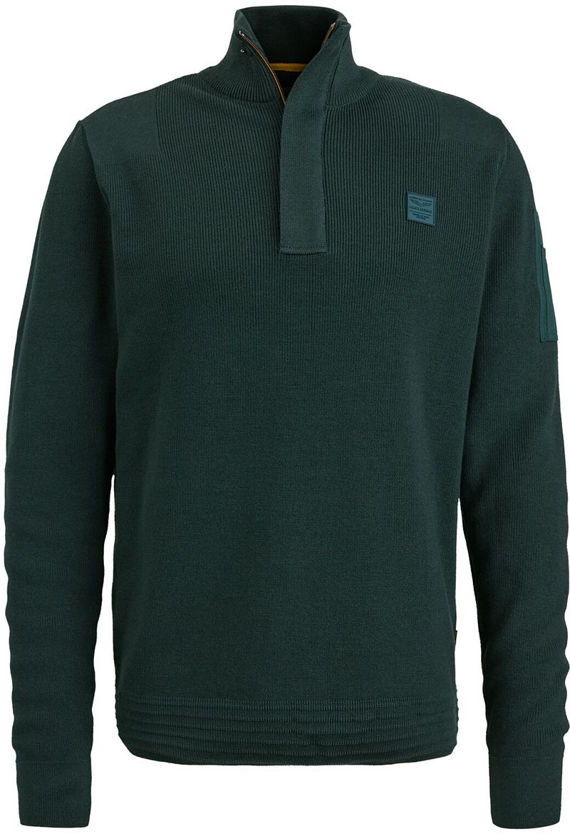 PME Legend Half Zip Pullover Dunkelgrün - Größe XL günstig online kaufen