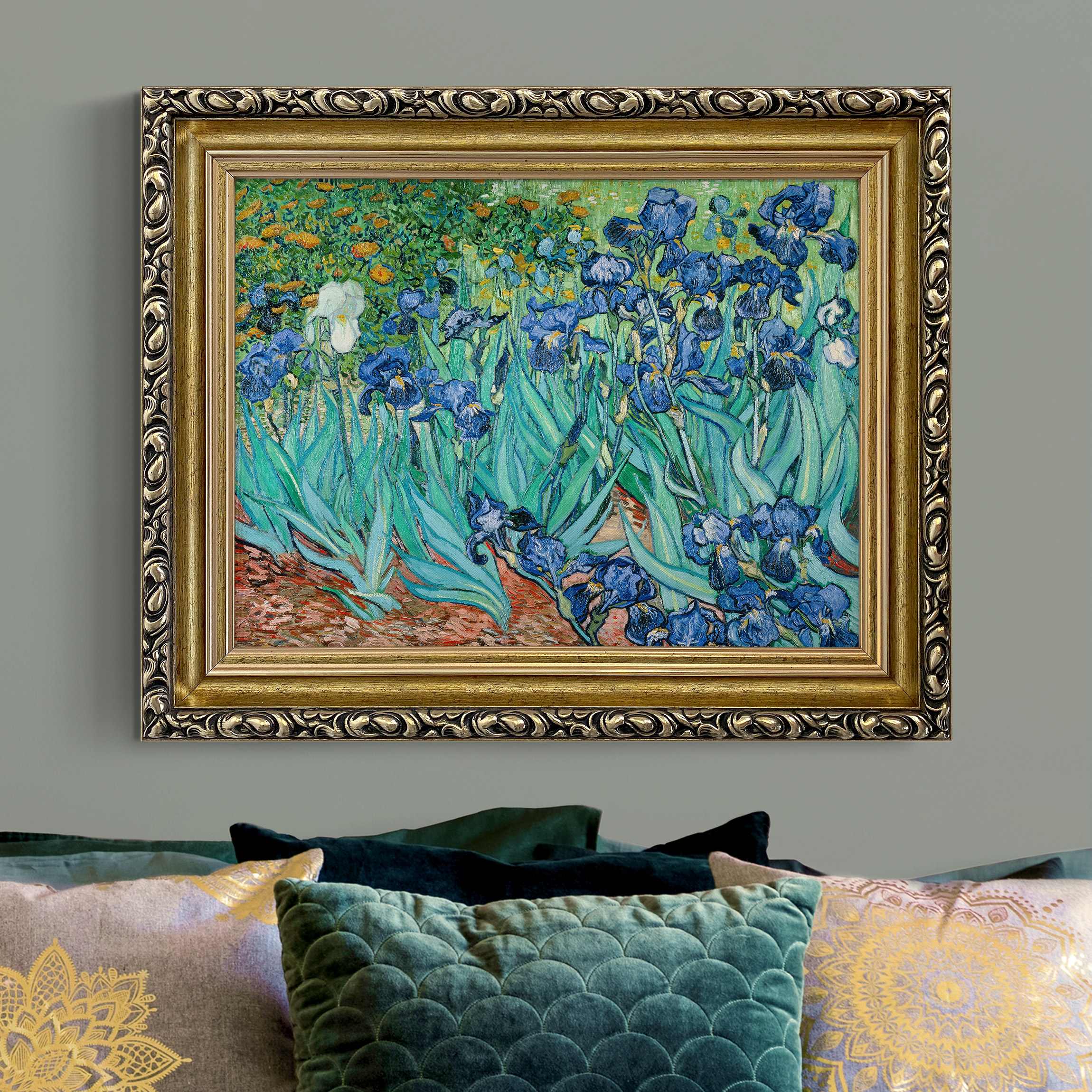 Gerahmtes Leinwandbild Vincent van Gogh - Iris günstig online kaufen