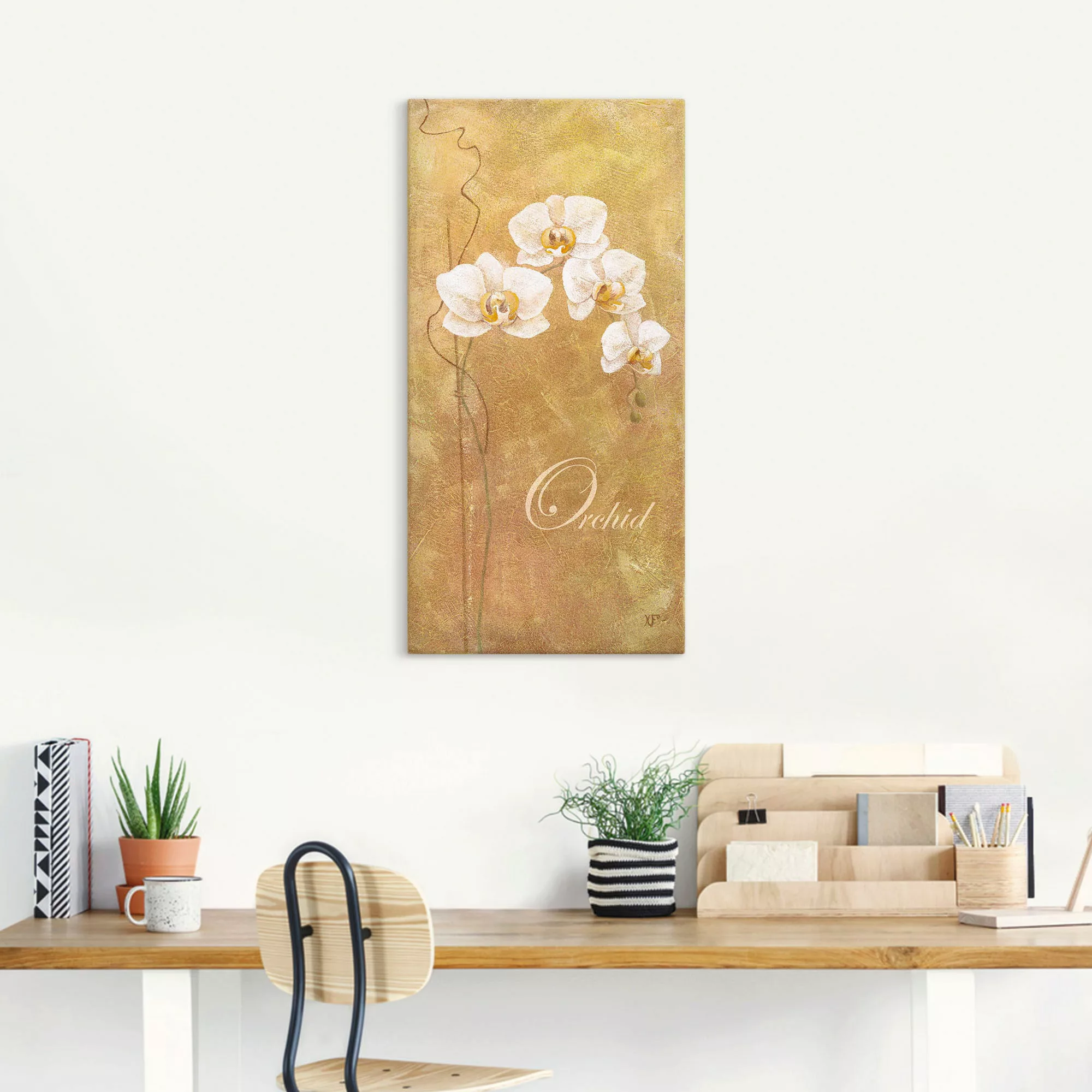 Artland Leinwandbild "Filigrane Orchidee", Blumen, (1 St.), auf Keilrahmen günstig online kaufen