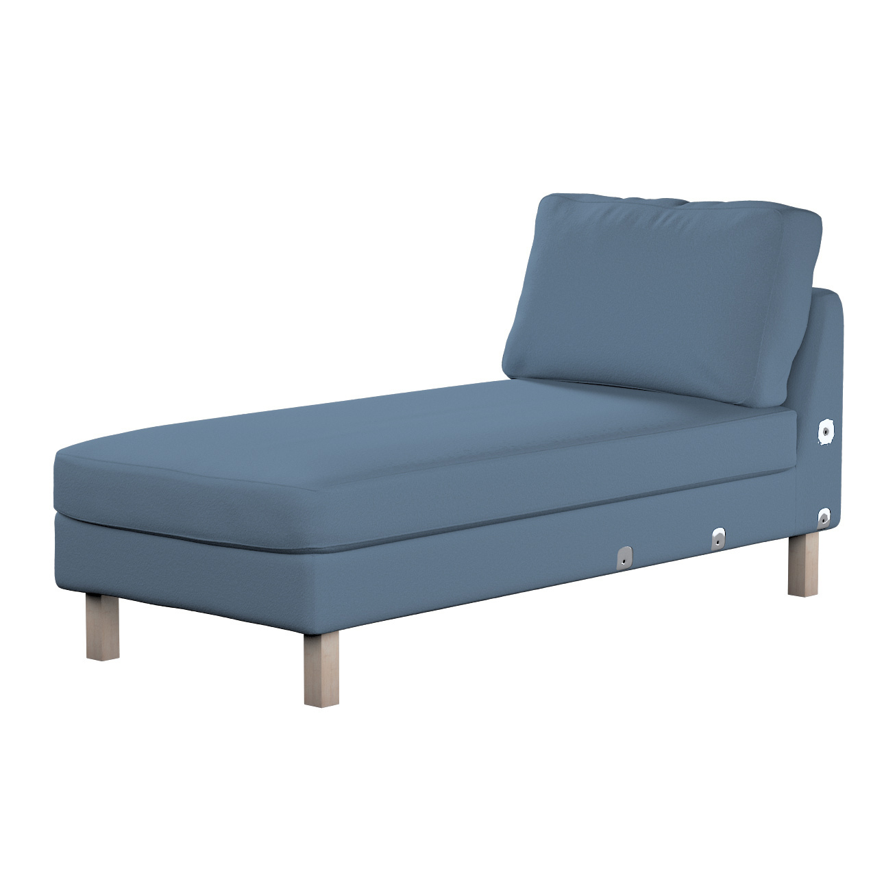 Bezug für Karlstad Recamiere Zustellsofa, kurz, blau, Bezug für Karlstad Re günstig online kaufen