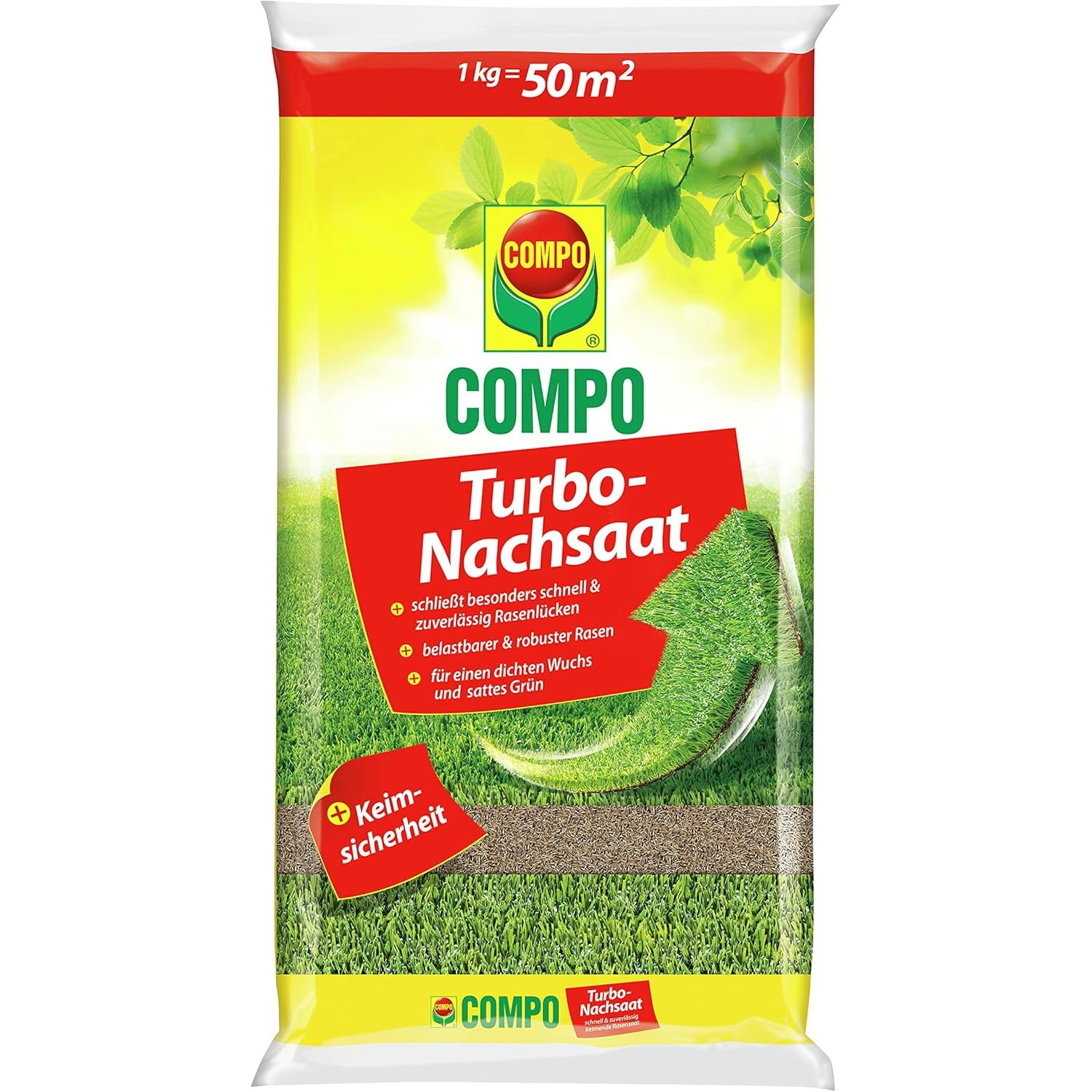 Compo Rasen Nachsaat Turbo 1 kg günstig online kaufen