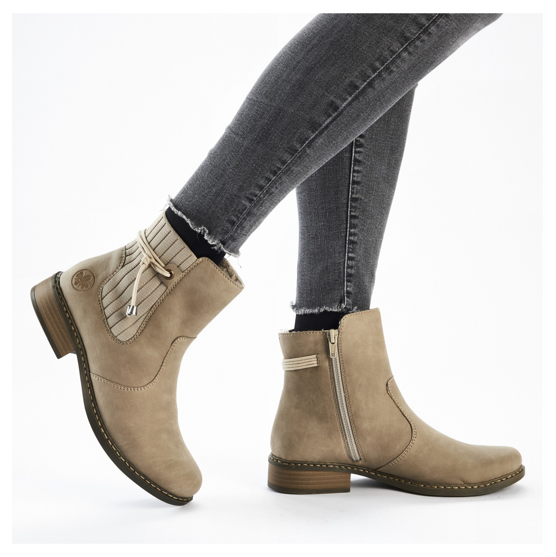 Rieker Winterstiefelette, Winterboots, Chelseaboots, Blockabsatz, mit günstig online kaufen