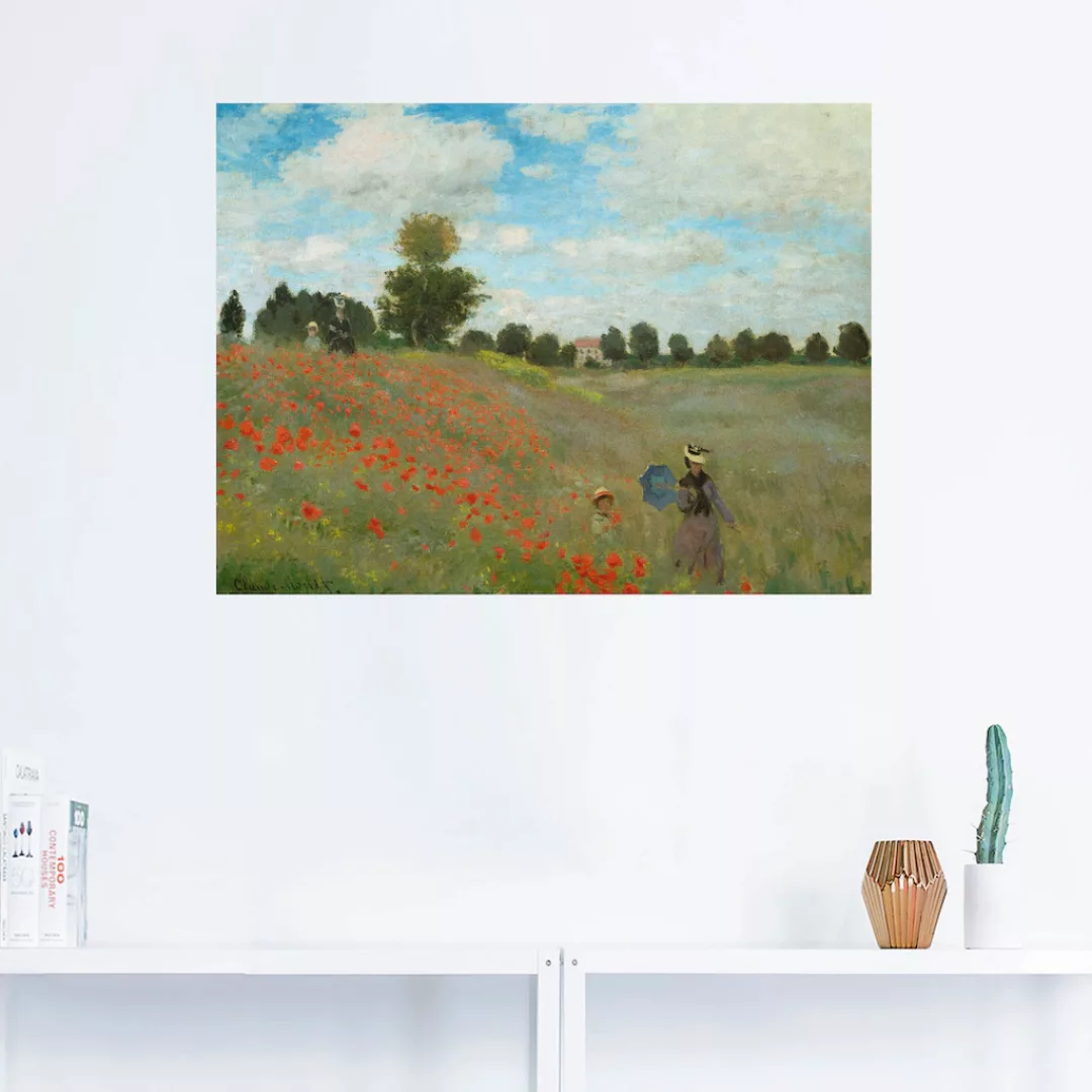 Artland Wandbild "Mohnfeld bei Argenteuil. 1873", Blumen, (1 St.) günstig online kaufen